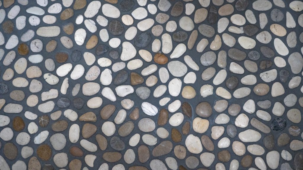 pebbled shower floors